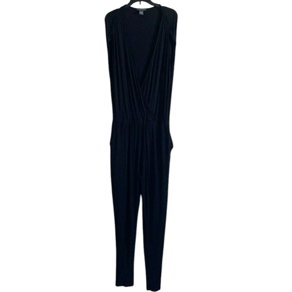 Chelsea & Theodore Women’s Black Sleeveless Jumpsuit Size Large Tall